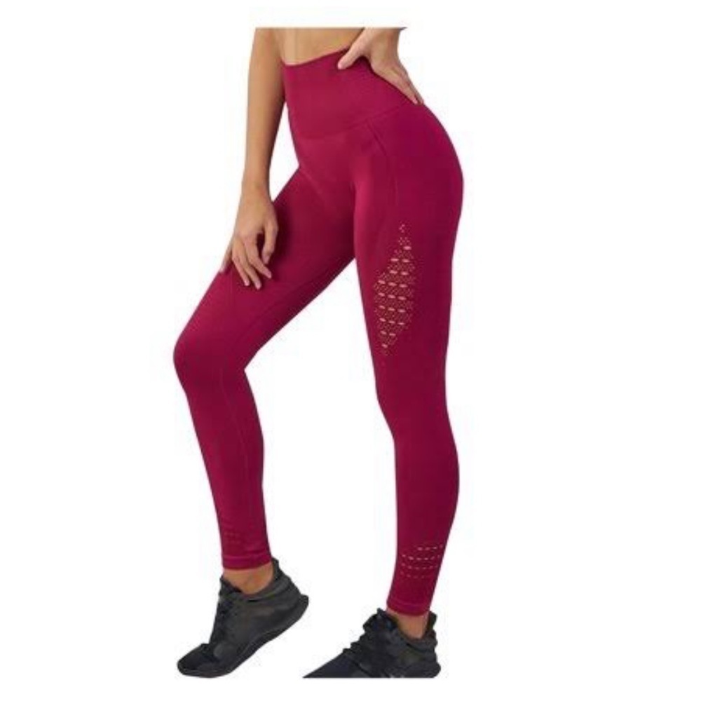 Gymshark Energy Seamless High Waist Leggings Burgandy Size S